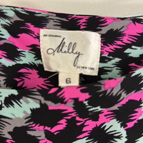 Milly Colorful Print Silk Shorts - Picture 5 of 7
